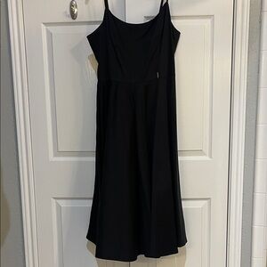 White House Black Market Classic Black Midi Dress